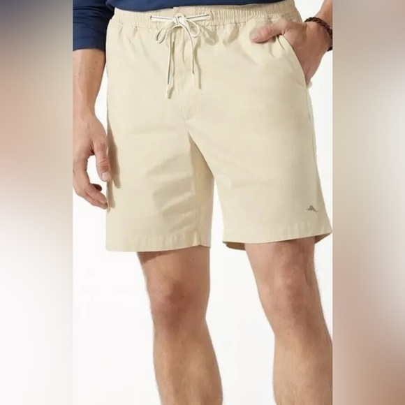 Tommy Bahama Other - New Tommy Bahama Shorts Mens 2XL Khaki Oceanside Poplin 8” Drawstring Casual